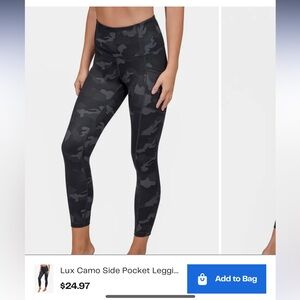 Lux Camo Side Pocket Leggings
90 DEGREE BY REFLEX (women’s L)